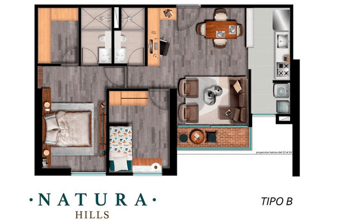 Natura Hills - Apartamentos en Sabaneta, Las Lomitas